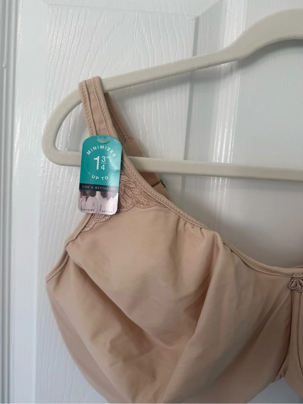 Bali Women's 40DDD Beige Minimizer Bra NWT